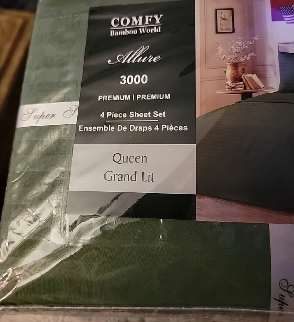 Allure 3000 Queen Sheet Set - Hunter Green
